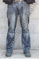 Leg Head Man Casual Jeans Average Overweight Street photo references